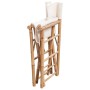 Sillas plegables de director 2 unidades bambú y lona de vidaXL, Sillas de jardín - Ref: Foro24-41895, Precio: 101,31 €, Descu...