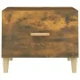 Couchtisch aus geräuchertem Eichensperrholz, 50 x 50 x 40 cm von vidaXL, Couchtisch - Ref: Foro24-817531, Preis: 36,08 €, Rab...