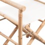 Sillas plegables de director 2 unidades bambú y lona de vidaXL, Sillas de jardín - Ref: Foro24-41895, Precio: 101,31 €, Descu...