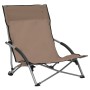 Klappbare Strandkörbe, 2 Einheiten, grau-taupefarbener Stoff von vidaXL, Gartenstühle - Ref: Foro24-312492, Preis: 76,85 €, R...