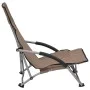 Folding beach chairs 2 units gray taupe fabric by vidaXL, Garden chairs - Ref: Foro24-312492, Price: 68,28 €, Discount: %