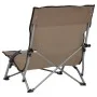 Folding beach chairs 2 units gray taupe fabric by vidaXL, Garden chairs - Ref: Foro24-312492, Price: 68,28 €, Discount: %