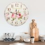Reloj de pared vintage con flores 60 cm en Relojes de pared | Comprar online en Foro24