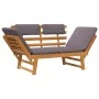 2-in-1-Gartenschlafsofa mit Kissen aus massivem Akazienholz, 190 cm von vidaXL, Gartenbänke - Ref: Foro24-45960, Preis: 223,3...