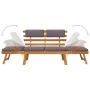 2-in-1-Gartenschlafsofa mit Kissen aus massivem Akazienholz, 190 cm von vidaXL, Gartenbänke - Ref: Foro24-45960, Preis: 223,3...