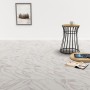 Lamas para suelo de PVC autoadhesivas mármol blanco 5,11 m²