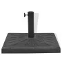 Black square resin umbrella base 19 kg by vidaXL, Umbrella bases - Ref: Foro24-43659, Price: 62,19 €, Discount: %