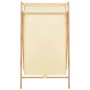 Wäschekorb aus Zedernholz und beigem Stoff 42x41x64 cm von vidaXL, Wäschekörbe - Ref: Foro24-246440, Preis: 36,26 €, Rabatt: %