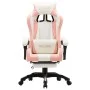 Gaming-Stuhl mit Fußstütze aus rosa und weißem Kunstleder von vidaXL, Bürostühle - Ref: Foro24-287994, Preis: 148,50 €, Rabat...