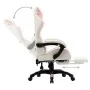 Gaming-Stuhl mit Fußstütze aus rosa und weißem Kunstleder von vidaXL, Bürostühle - Ref: Foro24-287994, Preis: 148,50 €, Rabat...