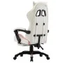 Silla gaming con reposapiés cuero sintético rosa y blanco de vidaXL, Sillas de oficina - Ref: Foro24-287994, Precio: 148,50 €...