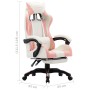 Gaming chair with footrest pink and white synthetic leather by vidaXL, Office chairs - Ref: Foro24-287994, Price: 150,85 €, D...