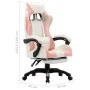 Gaming-Stuhl mit Fußstütze aus rosa und weißem Kunstleder von vidaXL, Bürostühle - Ref: Foro24-287994, Preis: 148,50 €, Rabat...