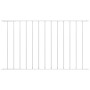 Zaunelement aus weiß pulverbeschichtetem Stahl, 1,7 x 1,25 m von vidaXL, Zaunpaneele - Ref: Foro24-145226, Preis: 55,35 €, Ra...