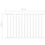 Zaunelement aus weiß pulverbeschichtetem Stahl, 1,7 x 1,25 m von vidaXL, Zaunpaneele - Ref: Foro24-145226, Preis: 55,35 €, Ra...