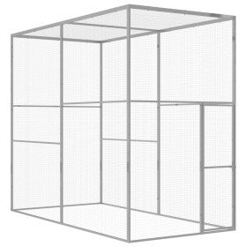 Jaula para gatos acero galvanizado 3x1,5x2,5 m