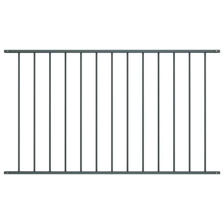Anthracite gray powder coated steel fence panel 1.7x1.25m by vidaXL, fence panels - Ref: Foro24-145223, Price: 53,42 €, Disco...
