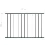 Panel valla acero recubrimiento polvo gris antracita 1,7x1,25m de vidaXL, Paneles de vallas - Ref: Foro24-145223, Precio: 48,...