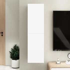 Weißer TV-Schrank aus Sperrholz, 30,5 x 30 x 110 cm von vidaXL, TV-Möbel - Ref: Foro24-803362, Preis: 61,25 €, Rabatt: %