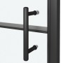 Puerta de ducha vidrio semiesmerilado negro 100x178 cm