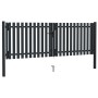 Doppeltor aus anthrazitgrauem Stahlzaun 306x150 cm von vidaXL, Gartentore - Ref: Foro24-146351, Preis: 533,91 €, Rabatt: %