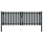 Doppeltor aus anthrazitgrauem Stahlzaun 306x150 cm von vidaXL, Gartentore - Ref: Foro24-146351, Preis: 518,04 €, Rabatt: %