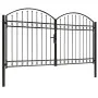Doppeltüriges Zauntor mit schwarzem Stahlbogen 300x175 cm von vidaXL, Gartentore - Ref: Foro24-146340, Preis: 511,47 €, Rabat...