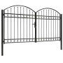 Doppeltüriges Zauntor mit schwarzem Stahlbogen 300x175 cm von vidaXL, Gartentore - Ref: Foro24-146340, Preis: 525,25 €, Rabat...