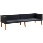 Sofá de jardín 3 plazas con cojines ratán sintético negro by vidaXL, Outdoor sofas - Ref: Foro24-310214, Price: 217,16 €, Dis...