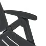 Anthracite gray plastic sun lounger with footrest by vidaXL, Loungers - Ref: Foro24-43588, Price: 190,35 €, Discount: %