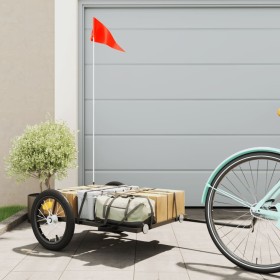 Fahrradanhänger aus schwarzem Eisen, 126 x 63 x 34 cm von vidaXL, Fahrradanhänger - Ref: Foro24-94205, Preis: 71,31 €, Rabatt: %
