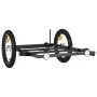 Black iron bicycle trailer 126x63x34 cm by vidaXL, Bicycle trailers - Ref: Foro24-94205, Price: 71,31 €, Discount: %