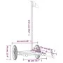 Fahrradanhänger aus schwarzem Eisen, 126 x 63 x 34 cm von vidaXL, Fahrradanhänger - Ref: Foro24-94205, Preis: 68,69 €, Rabatt: %