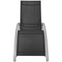 Tumbonas con sombrilla aluminio negro de vidaXL, Tumbonas - Ref: Foro24-42161, Precio: 172,90 €, Descuento: %