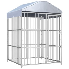 Outdoor kennel with roof 150x150x200 cm by vidaXL, Dog kennels and fences - Ref: Foro24-144619, Price: 421,41 €, Discount: %