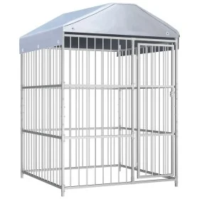 Perrera de exterior con techo 150x150x200 cm de vidaXL, Casetas y cercados para perros - Ref: Foro24-144619, Precio: 413,13 €...