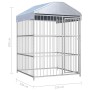 Außenzwinger mit Dach 150x150x200 cm von vidaXL, Hundehütten und Zäune - Ref: Foro24-144619, Preis: 421,41 €, Rabatt: %