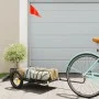 Remolque para bicicleta hierro negro 122x53x28 cm de vidaXL, Remolques para bicicletas - Ref: Foro24-94204, Precio: 63,36 €, ...