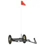 Remolque para bicicleta hierro negro 122x53x28 cm de vidaXL, Remolques para bicicletas - Ref: Foro24-94204, Precio: 63,36 €, ...