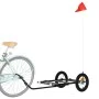 Remolque para bicicleta hierro negro 122x53x28 cm de vidaXL, Remolques para bicicletas - Ref: Foro24-94204, Precio: 63,36 €, ...