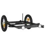 Remolque para bicicleta hierro negro 122x53x28 cm de vidaXL, Remolques para bicicletas - Ref: Foro24-94204, Precio: 63,36 €, ...