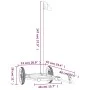 Remolque para bicicleta hierro negro 122x53x28 cm de vidaXL, Remolques para bicicletas - Ref: Foro24-94204, Precio: 63,36 €, ...