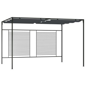 Retractable anthracite gazebo with roof 4x3x2.3 m 180 g/m² by vidaXL, Tents and gazebos - Ref: Foro24-313625, Price: 352,12 €...