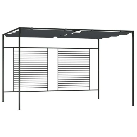 Retractable anthracite gazebo with roof 4x3x2.3 m 180 g/m² by vidaXL, Tents and gazebos - Ref: Foro24-313625, Price: 344,85 €...