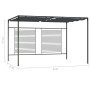 Pavillon mit Schiebedach anthrazit 4x3x2,3 m 180 g/m² von vidaXL, Zelte und Pavillons - Ref: Foro24-313625, Preis: 352,12 €, ...