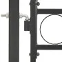 Gartentor mit Oberbogen 100x125 cm aus schwarzem Stahl von vidaXL, Gartentore - Ref: Foro24-143085, Preis: 208,88 €, Rabatt: %