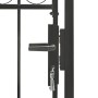 Puerta de jardín con arco superior 100x125 cm acero negro de vidaXL, Puertas de jardín - Ref: Foro24-143085, Precio: 196,06 €...