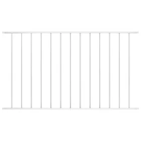Panel de valla con acero recubrimiento polvo blanco 1,7x0,75m de vidaXL, Paneles de vallas - Ref: Foro24-145224, Precio: 40,7...