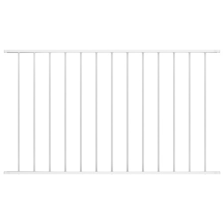 Zaunelement aus weiß pulverbeschichtetem Stahl, 1,7 x 0,75 m von vidaXL, Zaunpaneele - Ref: Foro24-145224, Preis: 41,44 €, Ra...