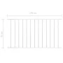 Panel de valla con acero recubrimiento polvo blanco 1,7x0,75m de vidaXL, Paneles de vallas - Ref: Foro24-145224, Precio: 40,7...